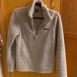 Patagonia Los Gatos grey fleece quarter zip